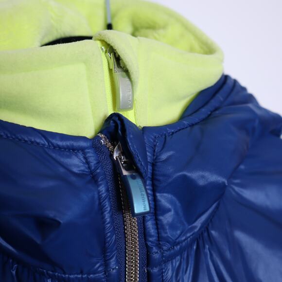 LULULEMON Uba Hoodie Lux Jacket Blue Citron Full Zip Quilted Lined Women's 4 - Picture 5 of 8